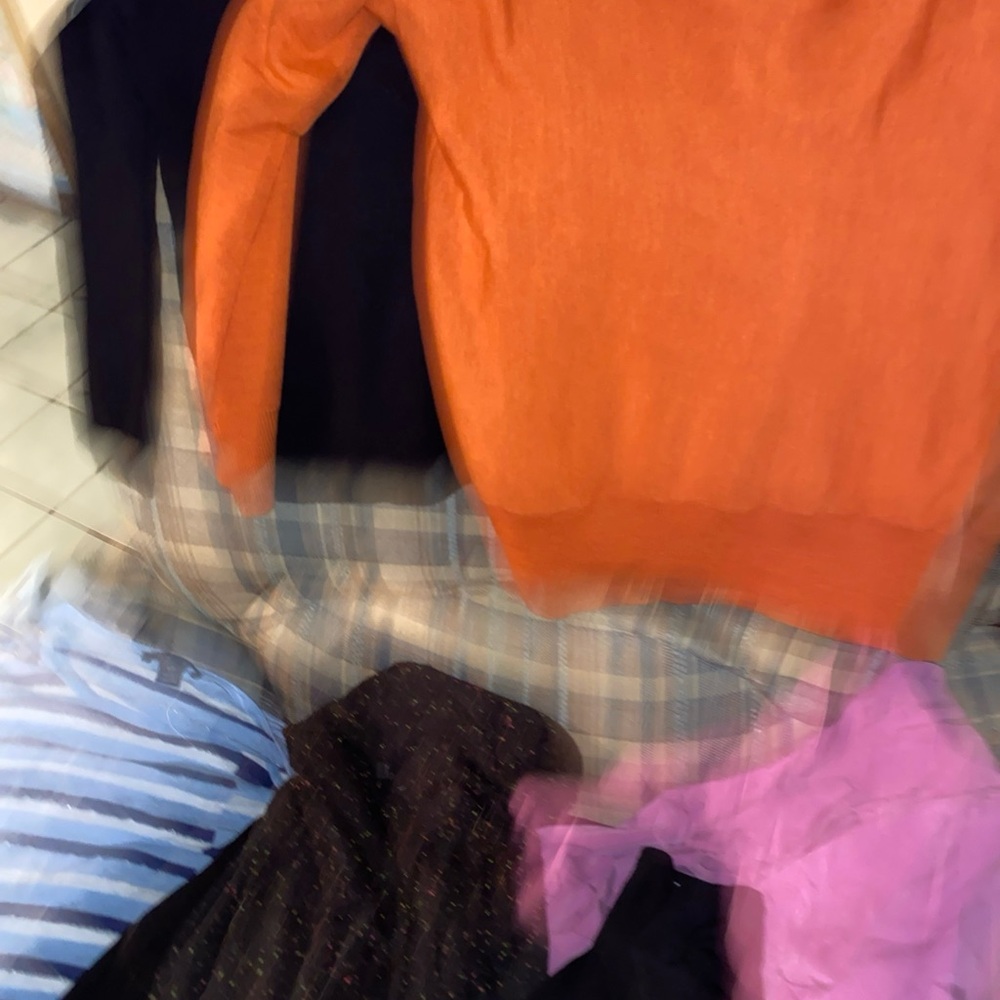Vibrant Orange Crew Neck Sweater